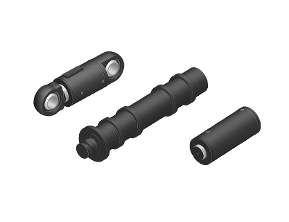 Hydraulisylinteri putken tunkeutumiskoneelle 
